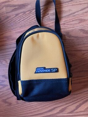 Yellow & Black Compact Crossbody Messenger Bag